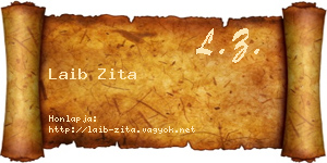Laib Zita névjegykártya